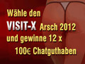 Visit-X Arsch Voting ➽ Gewinne Erotikchat Coins